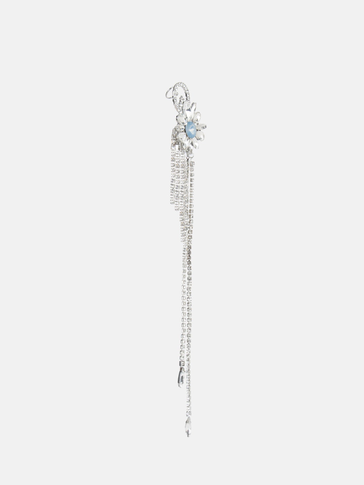 Fiorella Silver Heavy Diamonds Earrings