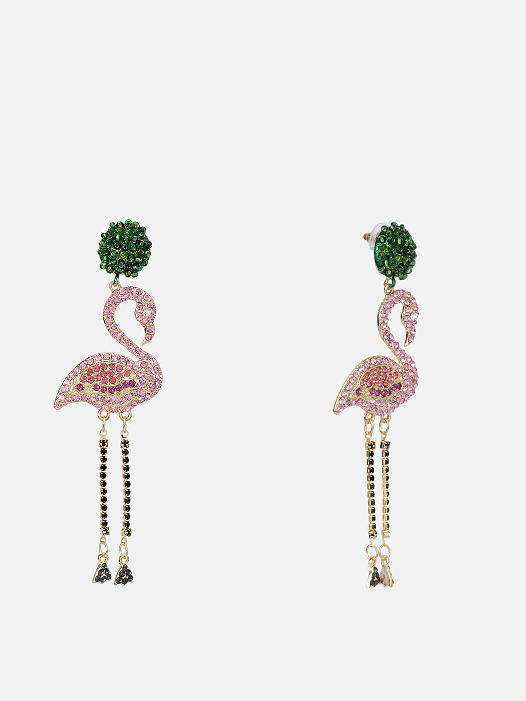 Dazzling Swan Drop Earrings