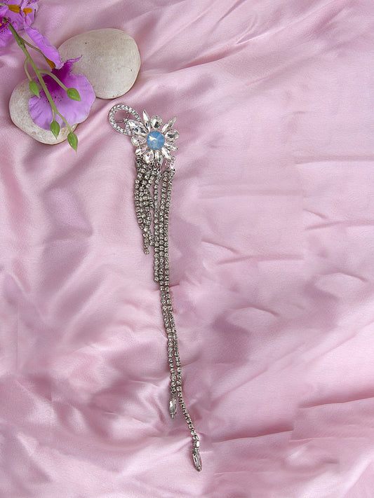 Fiorella Silver Heavy Diamonds Earrings