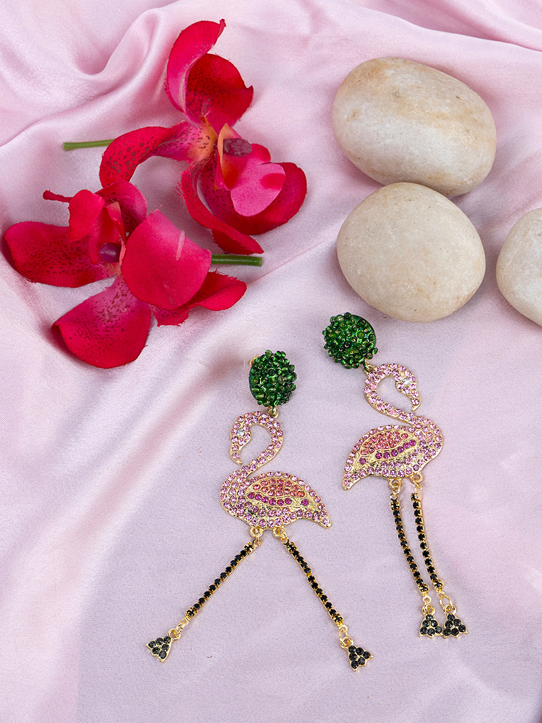 Dazzling Swan Drop Earrings