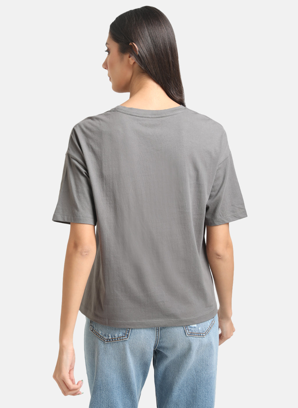 Dumbo Disney Printed Grey T-Shirt With Sequin Work