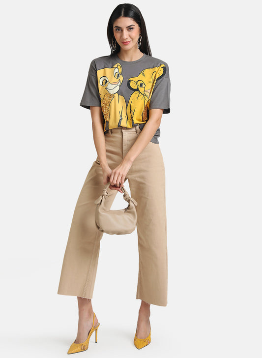 Lion King Disney Printed T-Shirt With Sequin Work