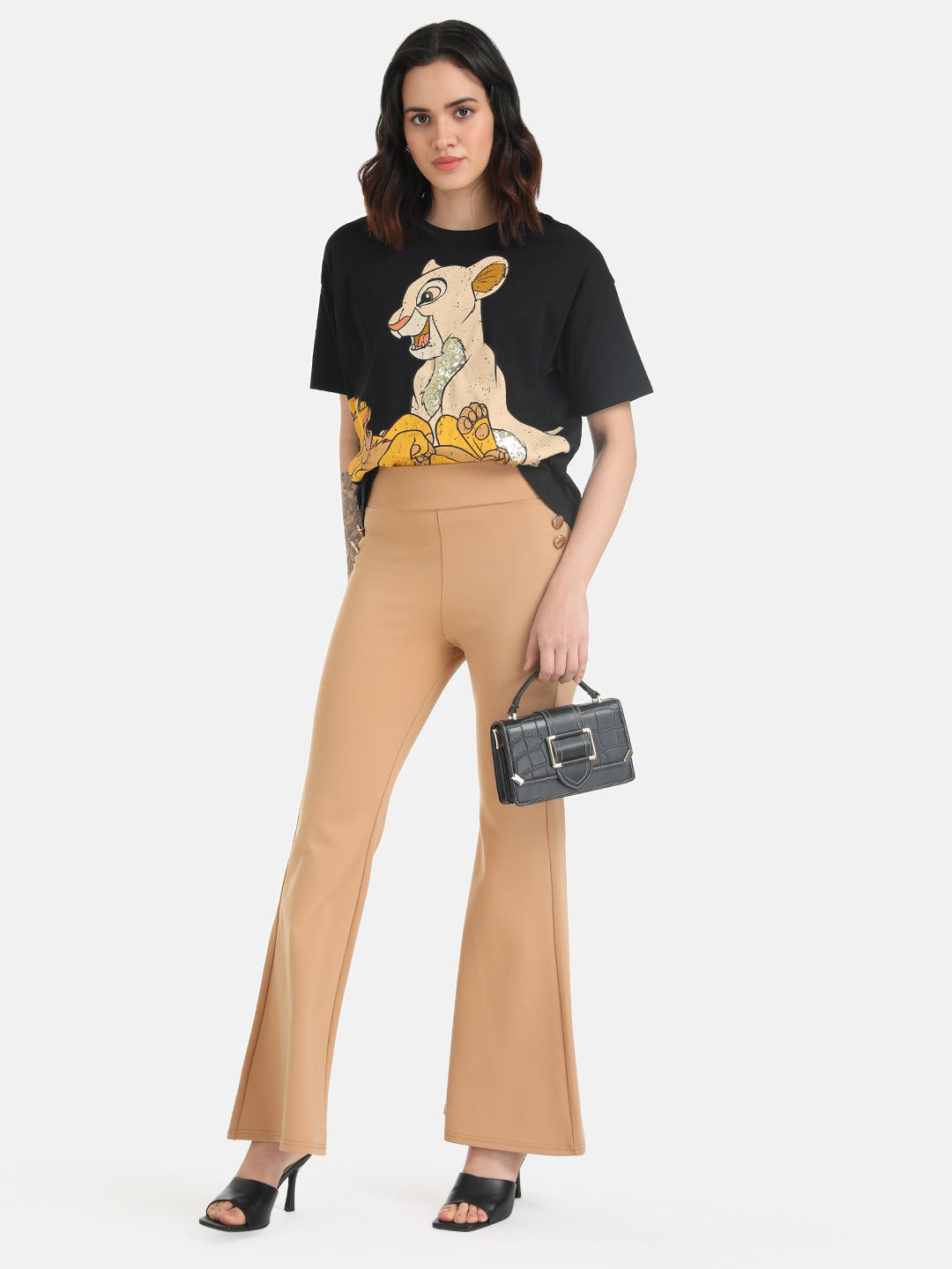 The Lion King  Disney Printed T-Shirt With Sequin Work.