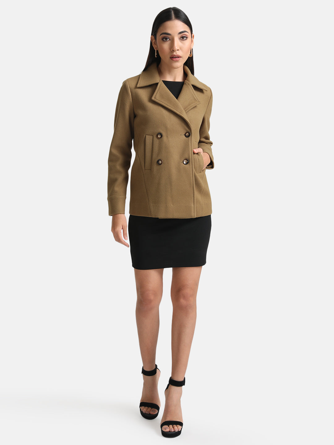 Short Double Breasted Overcoat