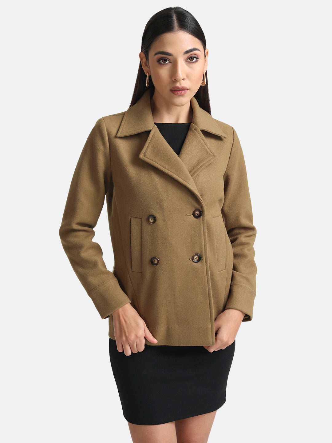 Short Double Breasted Overcoat