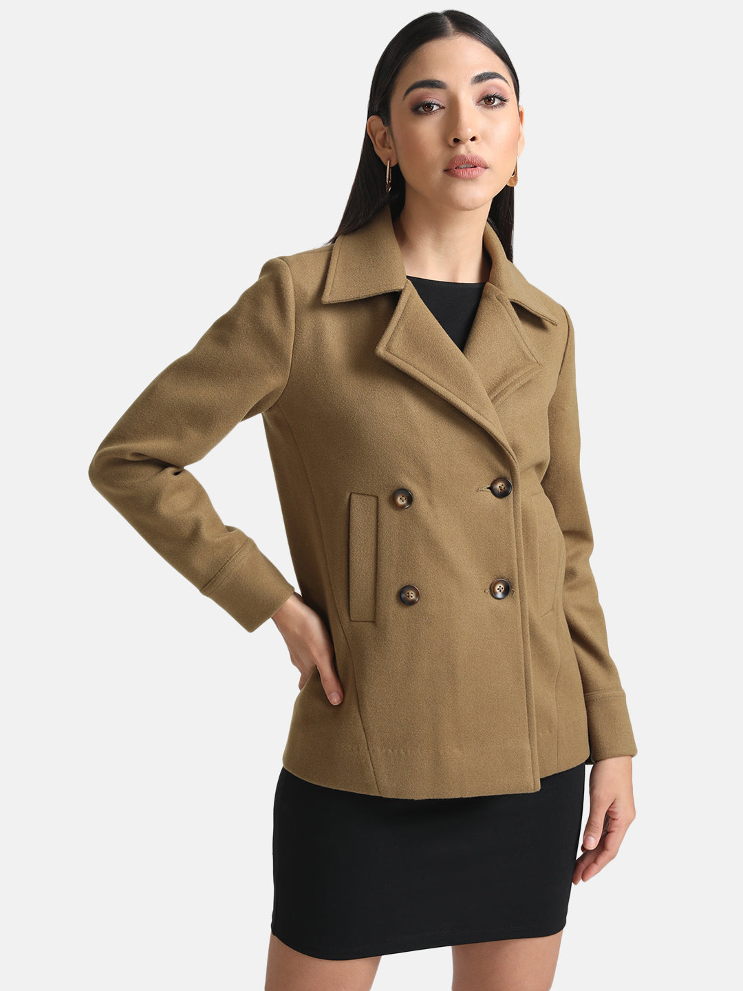 Short Double Breasted Overcoat