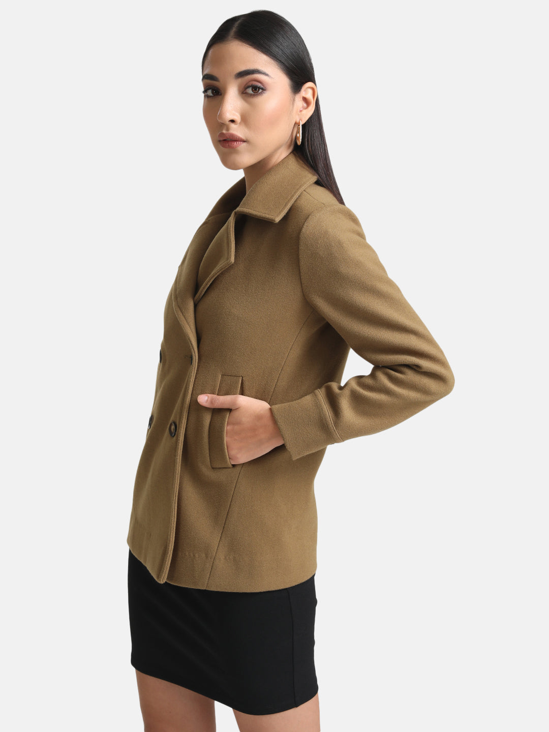 Short Double Breasted Overcoat