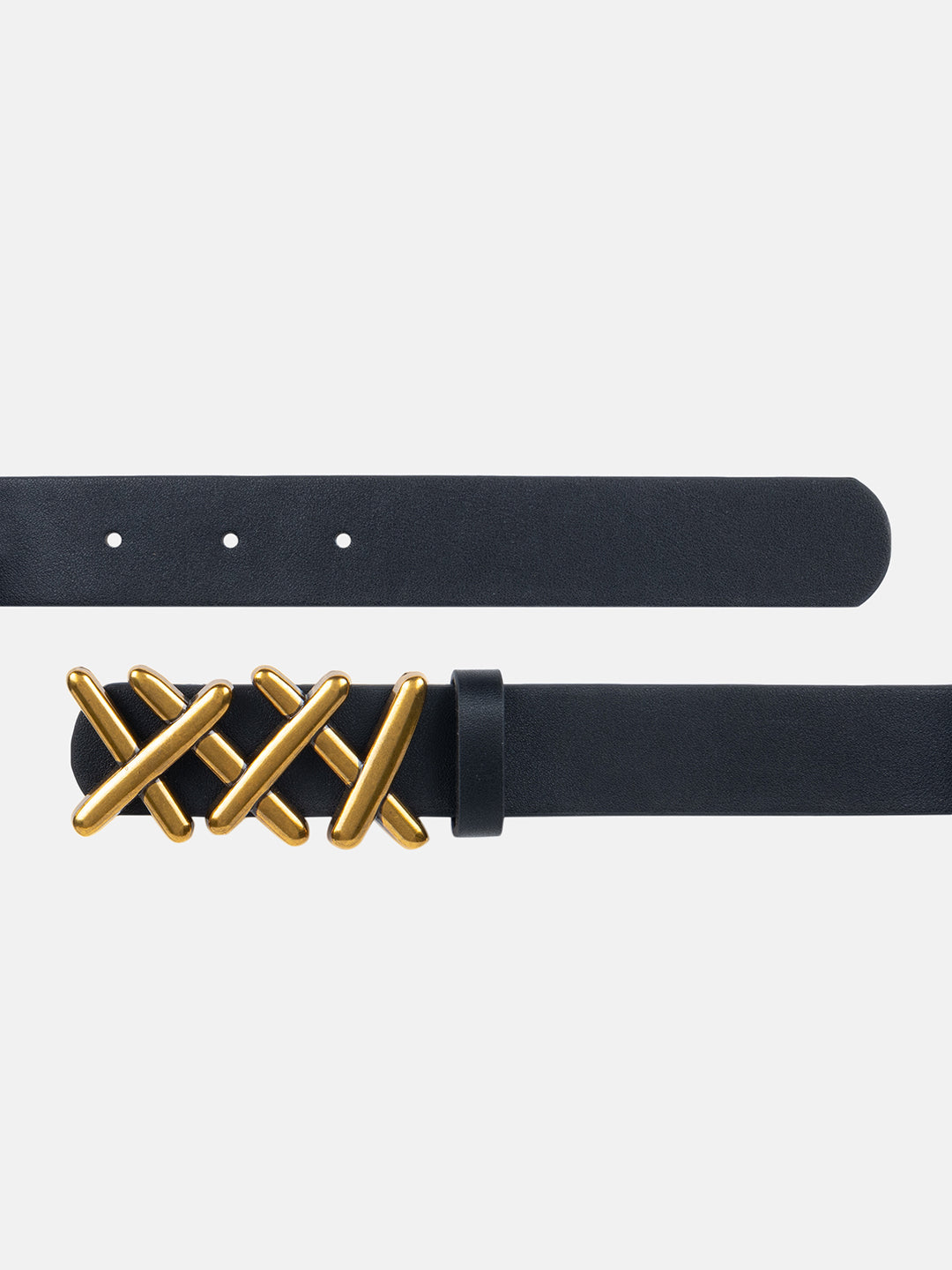 Criss Cross Buckle Thin Belt