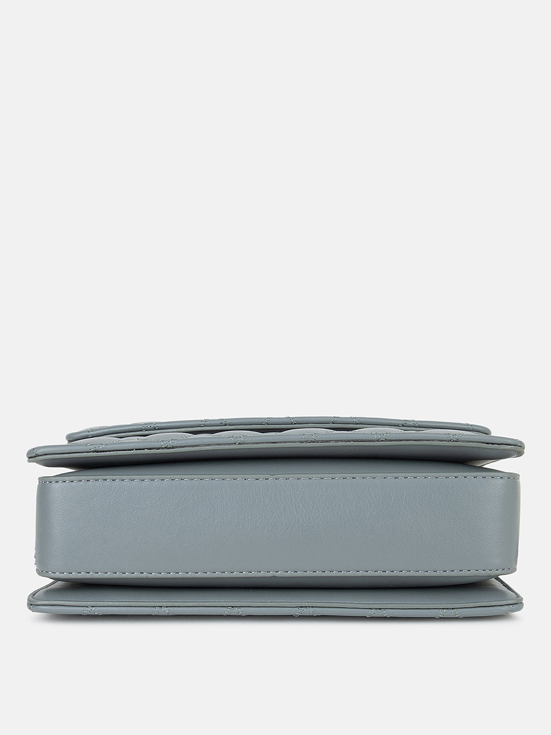 Solid Colour Quilting Crossbody Bag