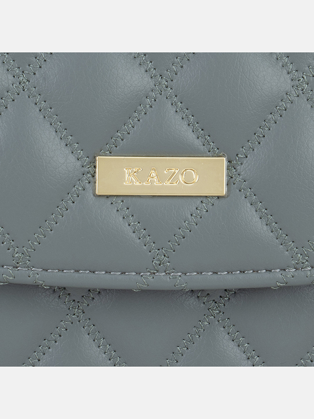 Solid Colour Quilting Crossbody Bag