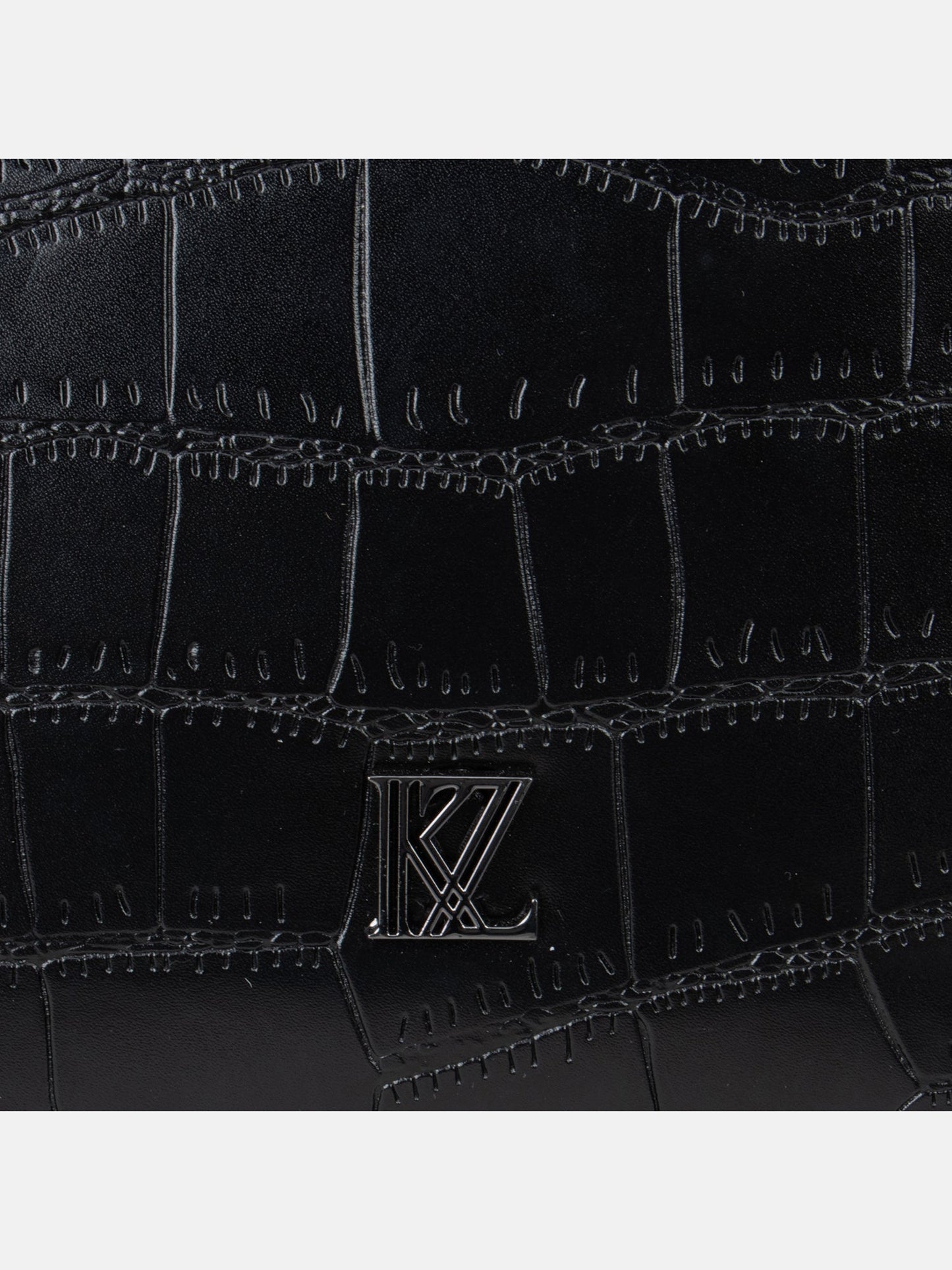 Croco Tote With Wallet & Pouch Bag